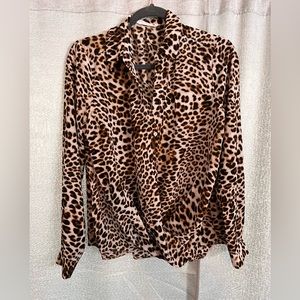 Cheetah Print Blouse